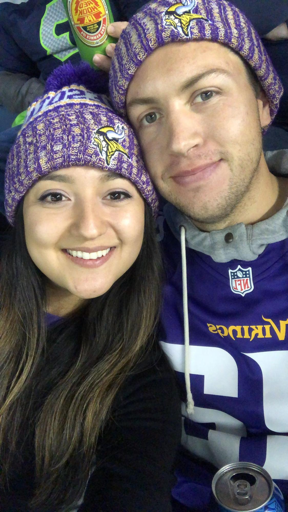 Vikings game in Washington. 🏈