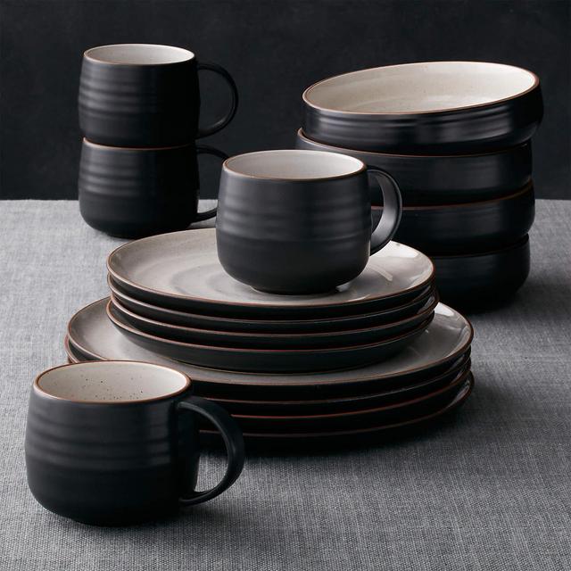 18th Street 16-Piece Dinnerware Set with Low Bowl