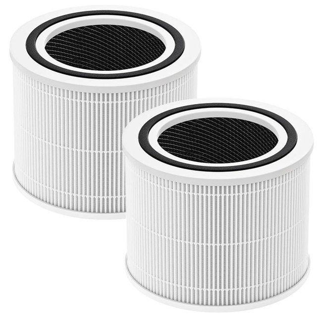 2 Pack Core 300 Replacement Filter for LEVOIT Core 300 and Core 300S Air Purifier, 3-in-1 Core 300 True HEPA Filter Efficiency Activated Carbon Filtration System, Core 300-RF