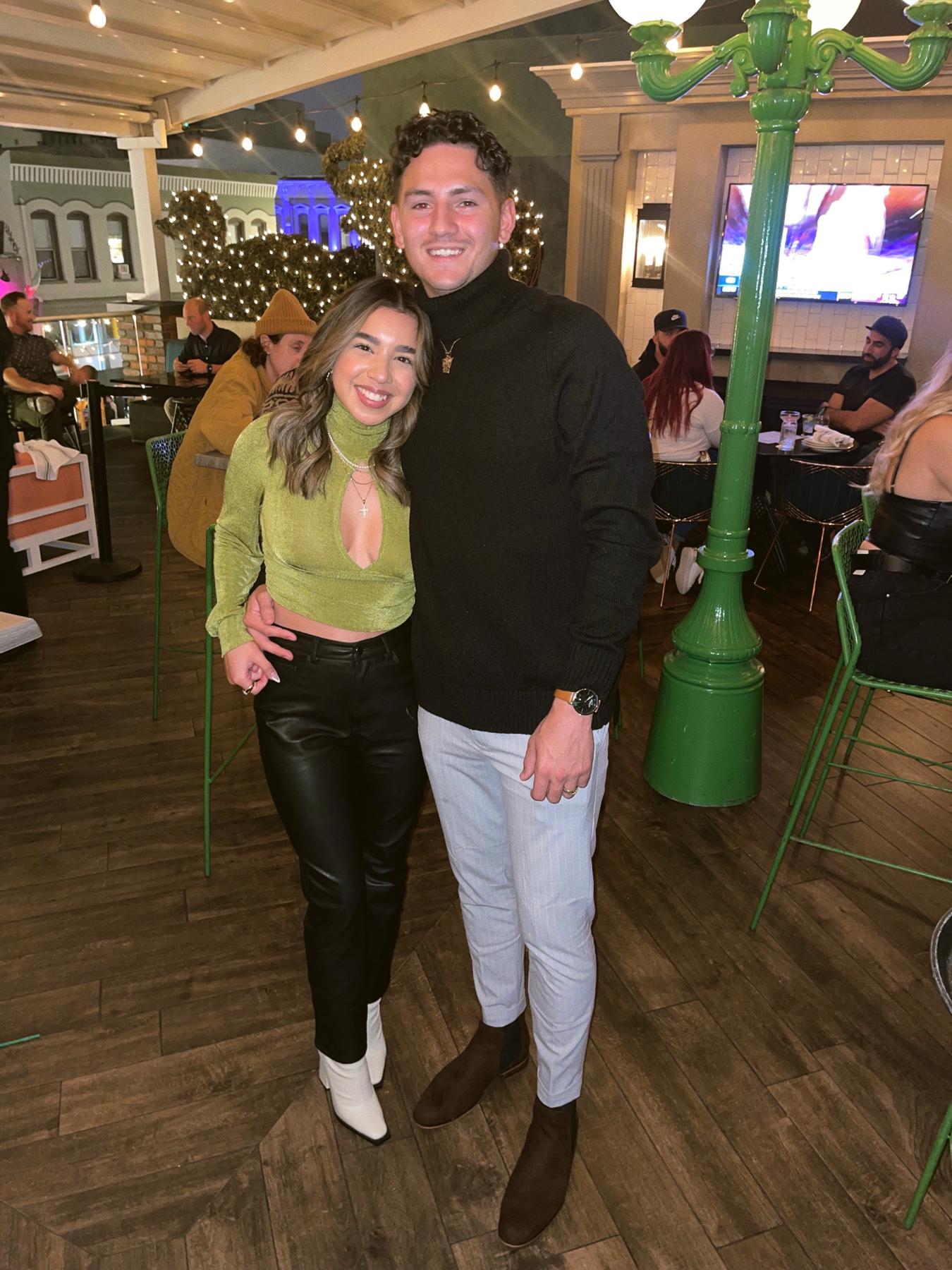 Dinner date at Rustic Root the same day Israel returned from deployment 🤍🇺🇸 (P.S. Rustic Root is listed on the “Things To Do” tab) 😉