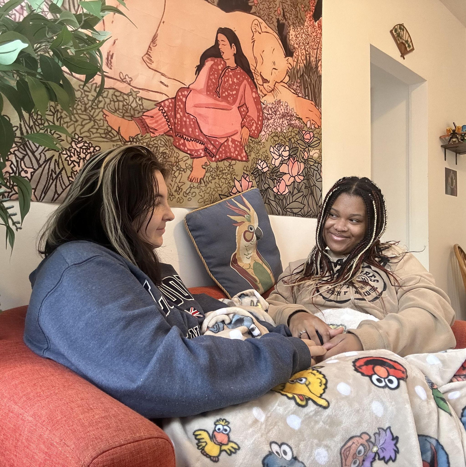 Us in our first solo apartment
