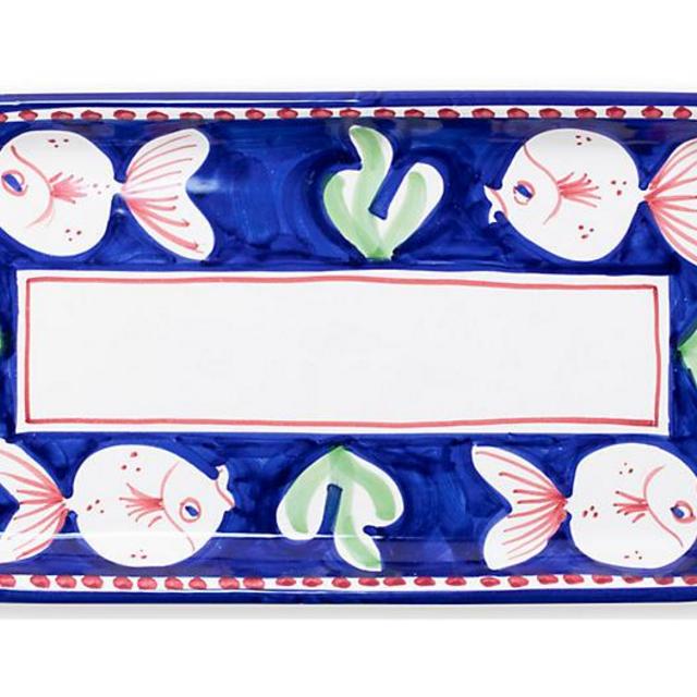 Pesce Rectangular Platter, White
