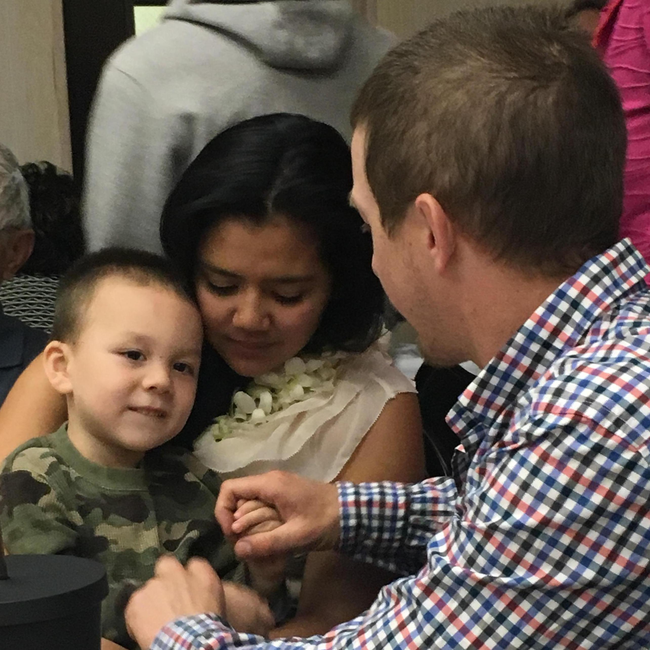 Her nephew Jayden always loves playing with Uncle Chris