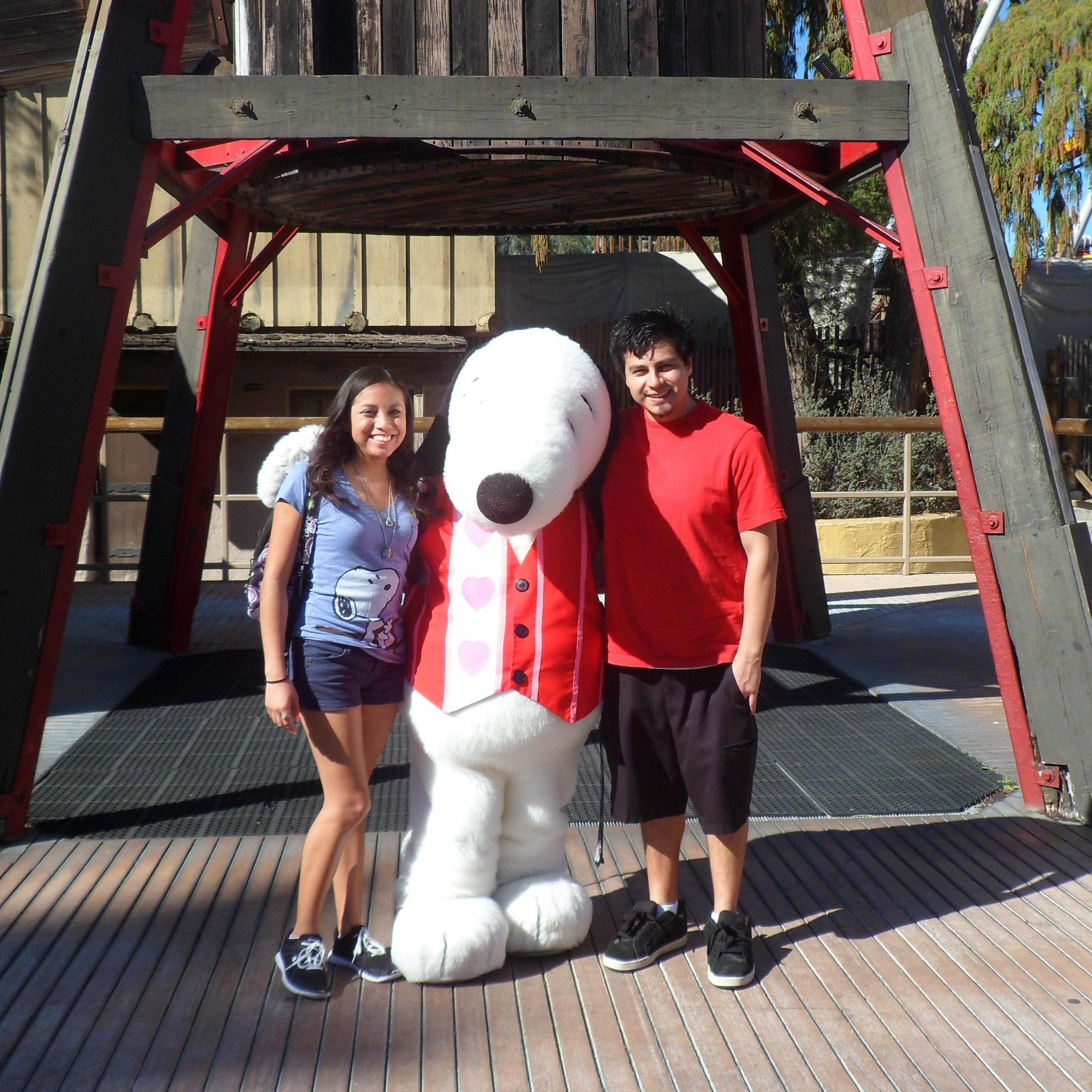 Knott's Berry Farm 2015, we both love the Peanuts characters, cartoons and movies but Ivan only let me pick one theme for the wedding