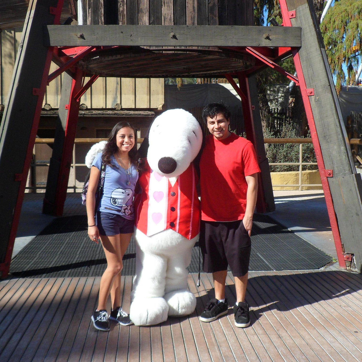 Knott's Berry Farm 2015, we both love the Peanuts characters, cartoons and movies but Ivan only let me pick one theme for the wedding