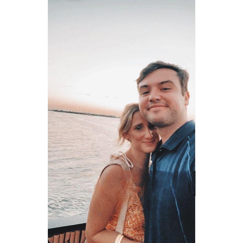 Watching the sunset out in Tampa Bay!