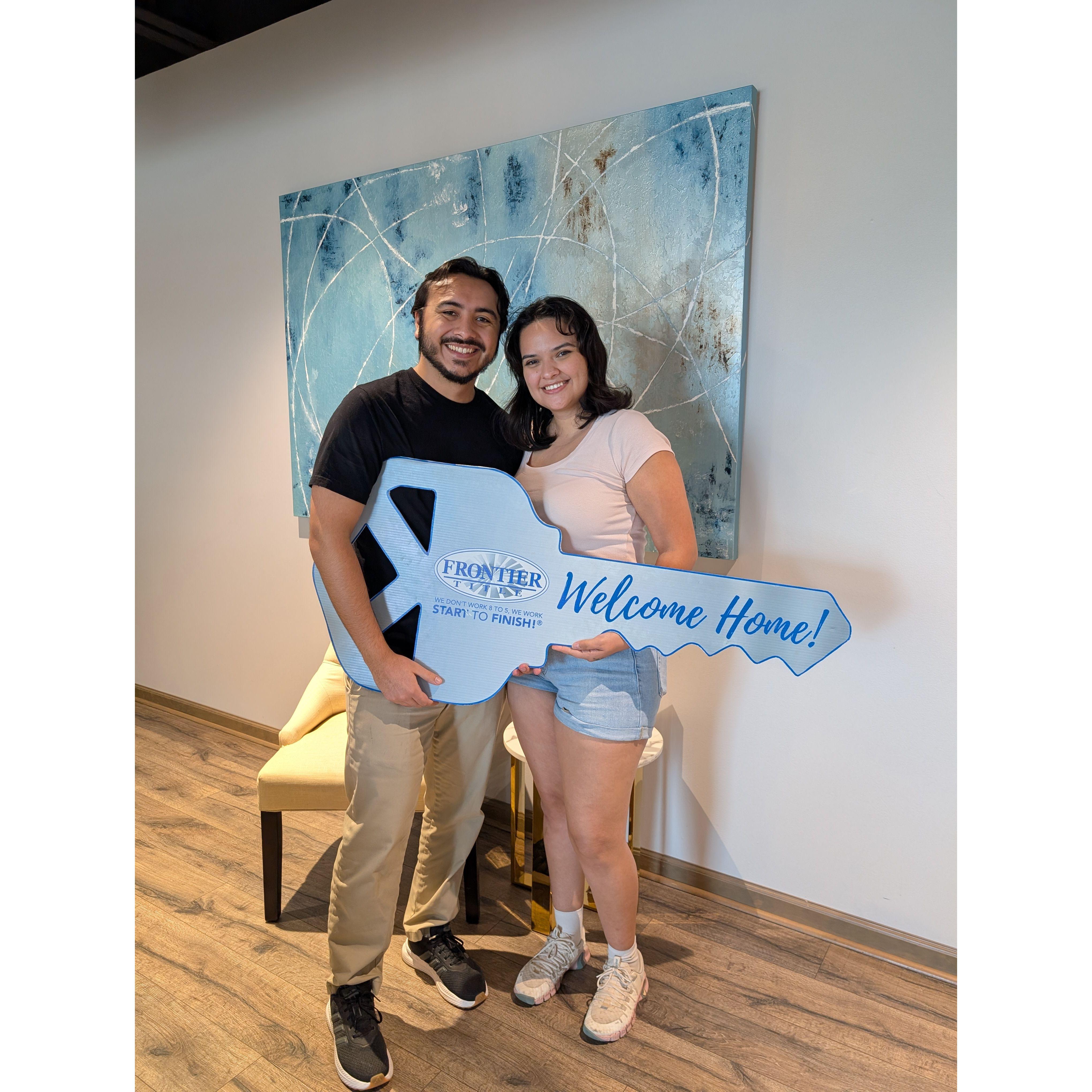 Finalized the purchase of our first home! (Key not to scale)