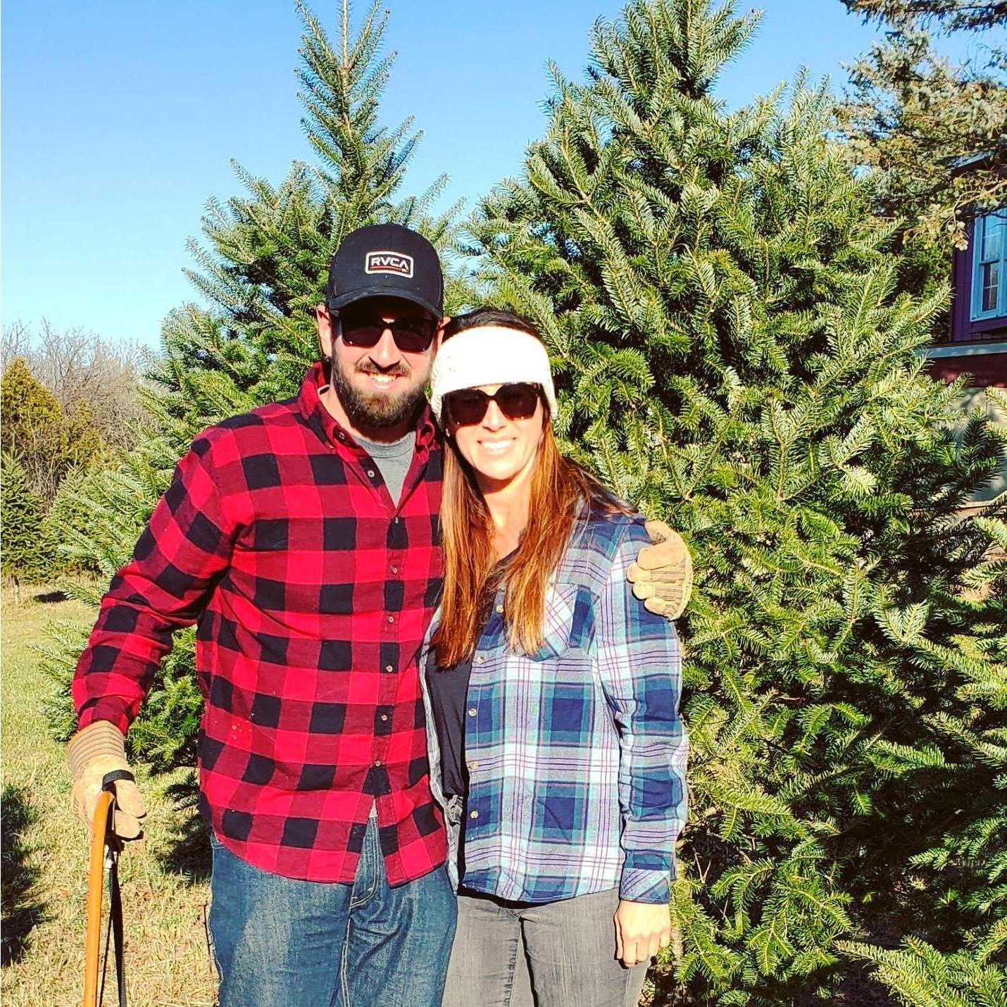 Cutting down Christmas trees in Wisconsin - Thanksgiving, 2020