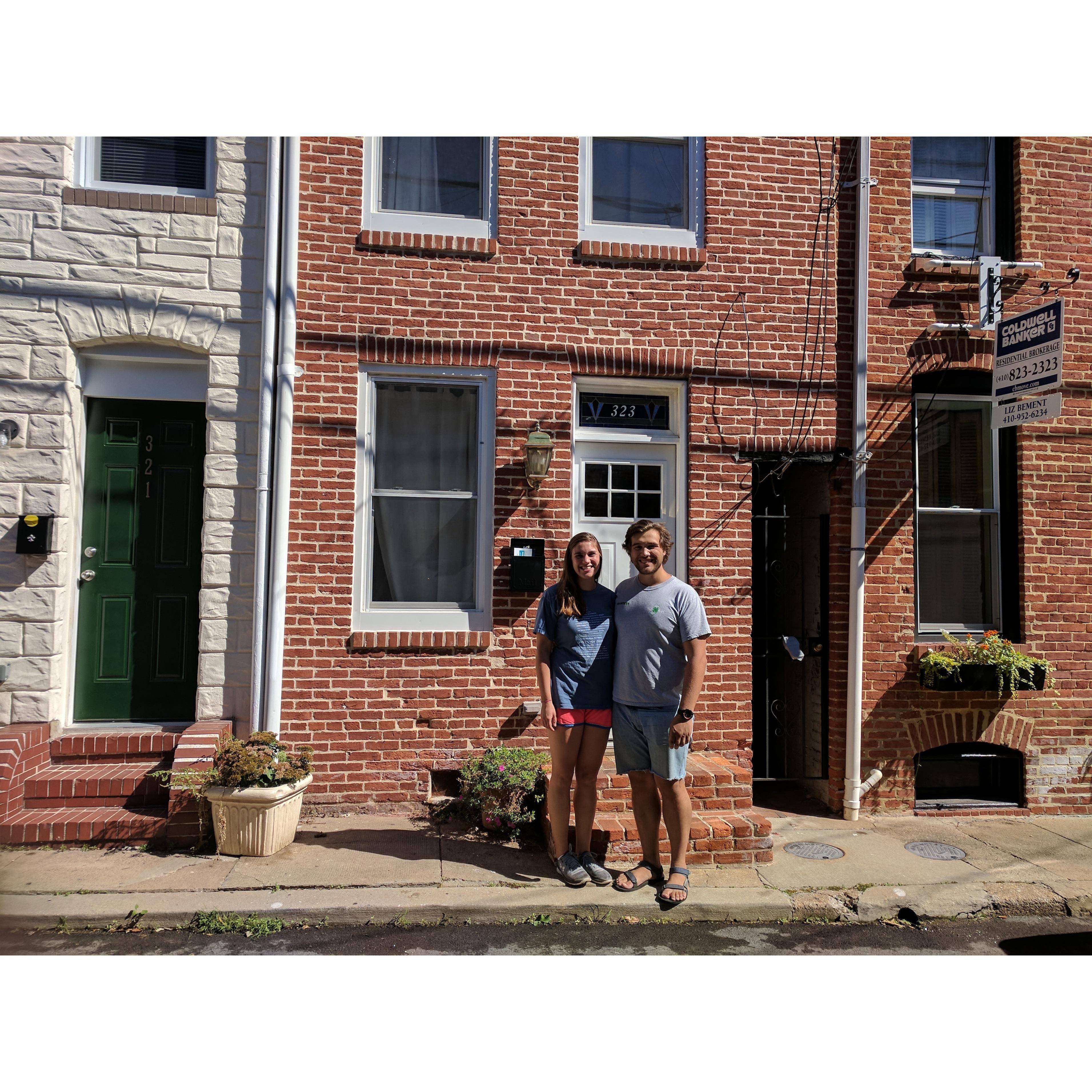 The day we moved in together on S Chapel St.