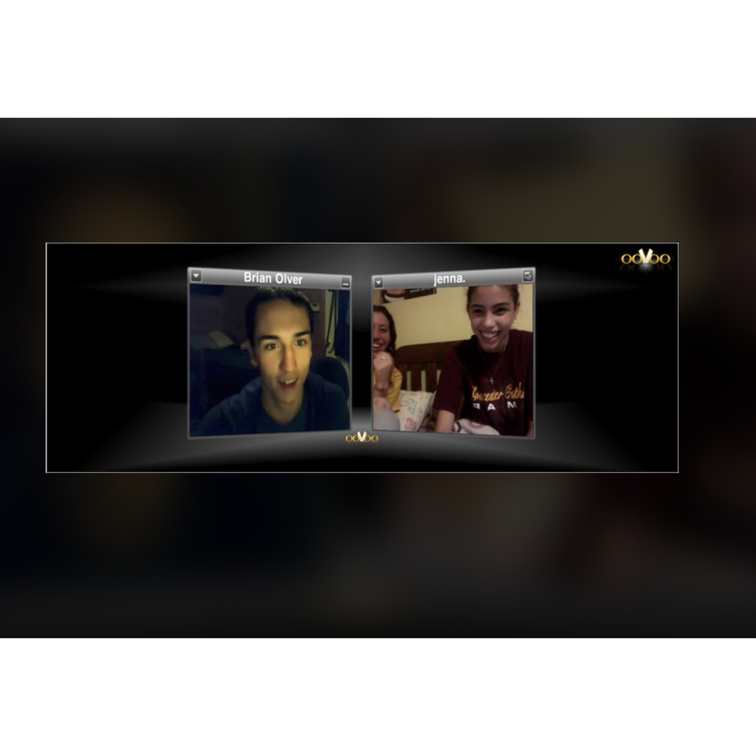 THROWBACK! Before we started using Skype, we used this website called ooVoo to video chat every night. This picture was sometime after Daniels in 2010.
