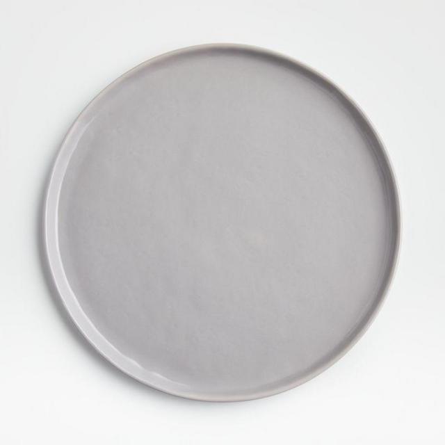 Mercer Grey Round Dinner Plates, Set of 8