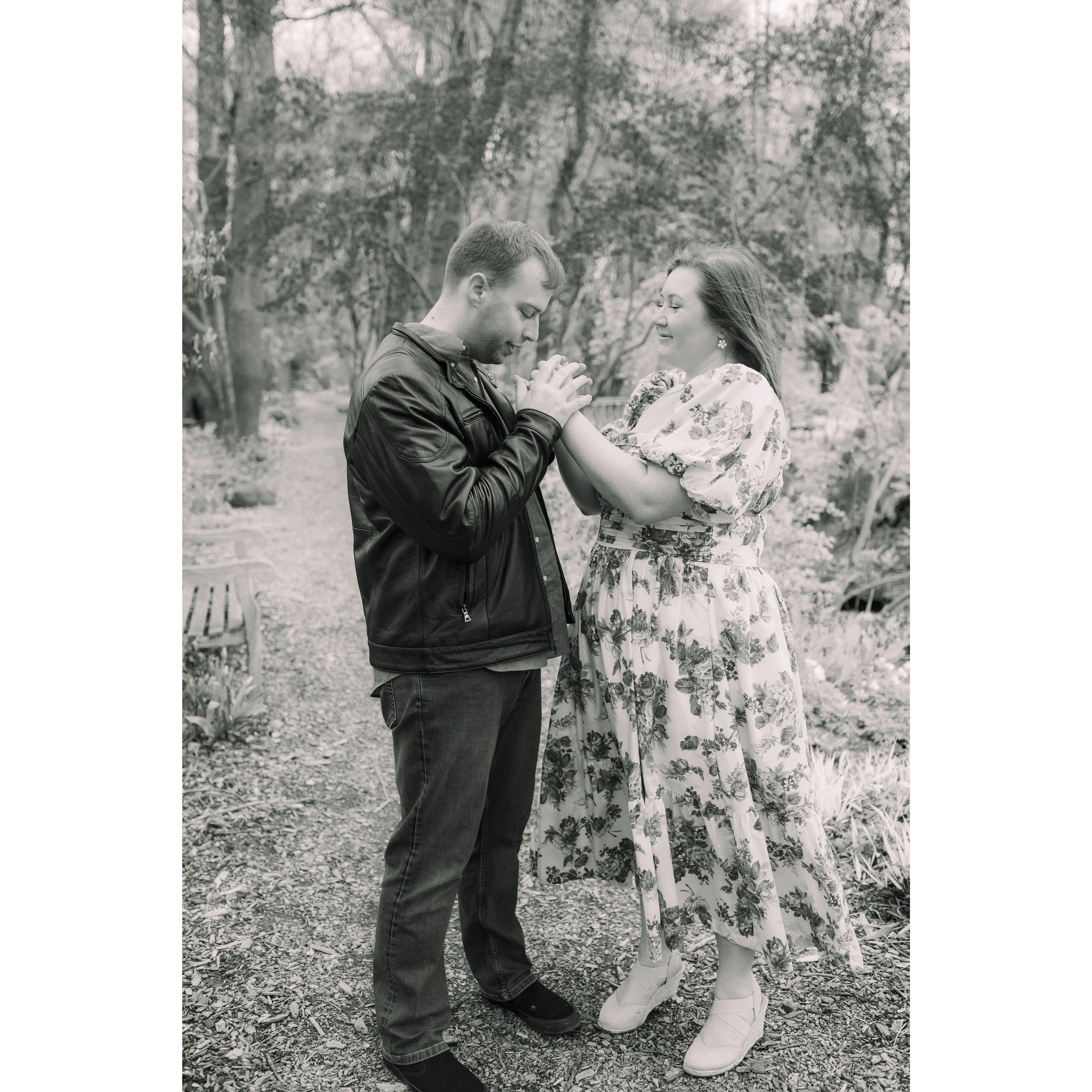 April 2024 - Sarah: The day after the civil ceremony, Rob and I had our engagement shoot