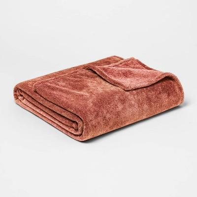 Full/Queen Microplush Bed Blanket Coral - Threshold&#8482;