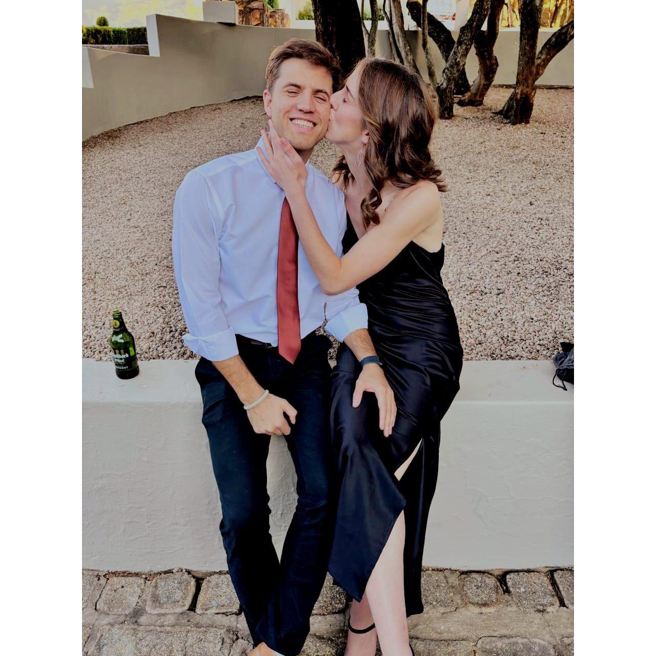 More kisses! We love celebrating with family. #Lu&AmyWedding