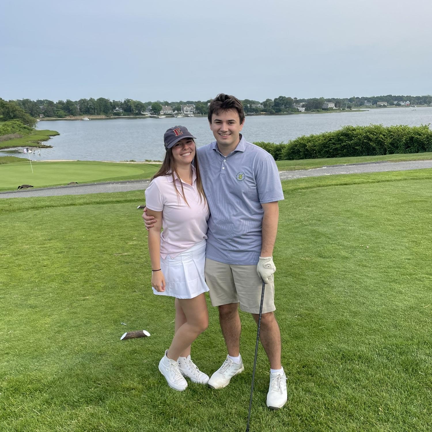 Playing a round of golf at Bass River golf course. 06/16/23