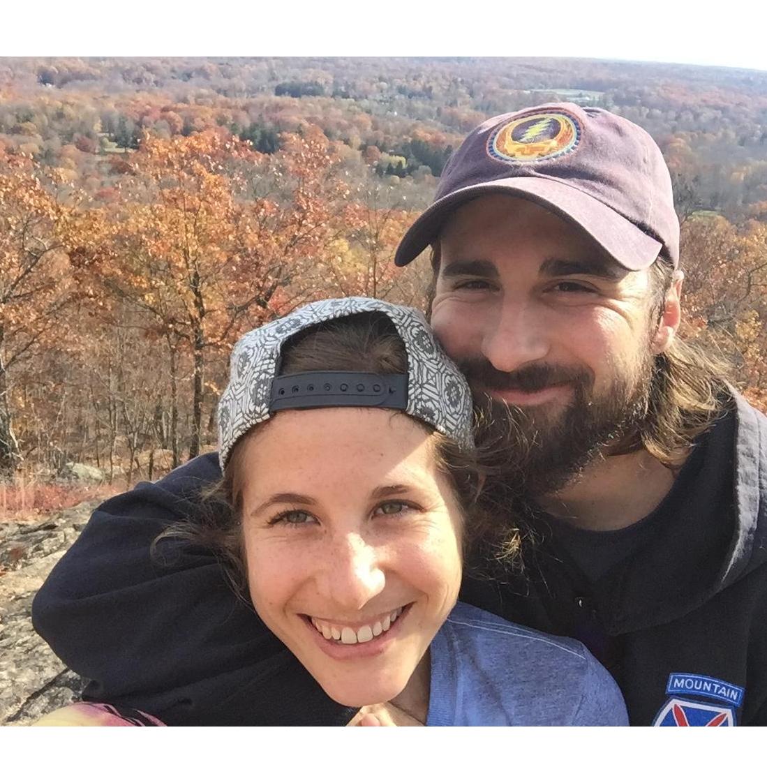 Hiking together early on in the relash