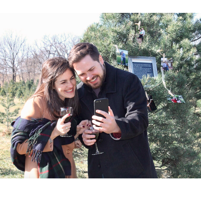 A common theme throughout our relationship has been- we both love and hate FaceTime. After getting engaged, we were thrilled we could celebrate with Spencer's parents via FaceTime!