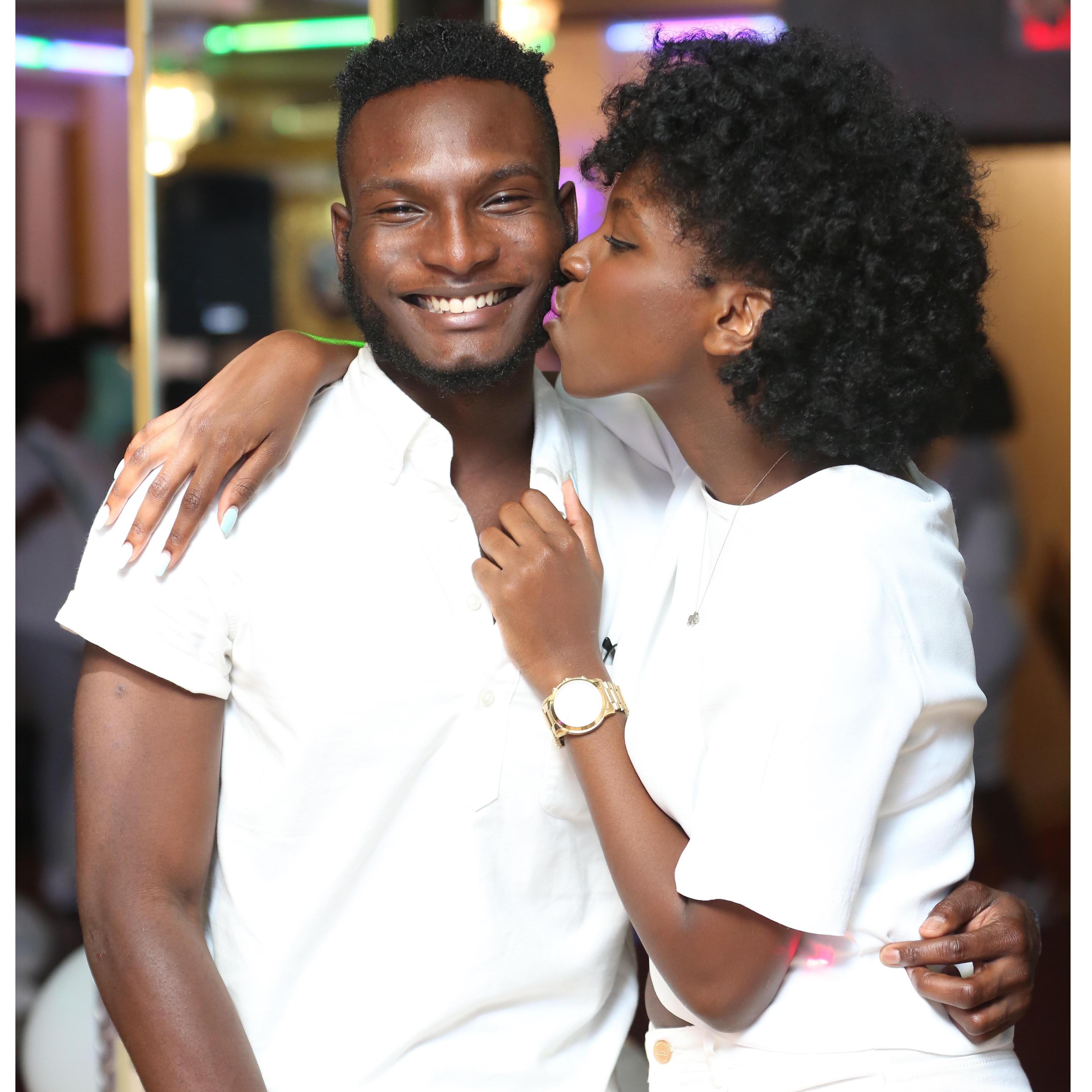 All white party. All smiles.