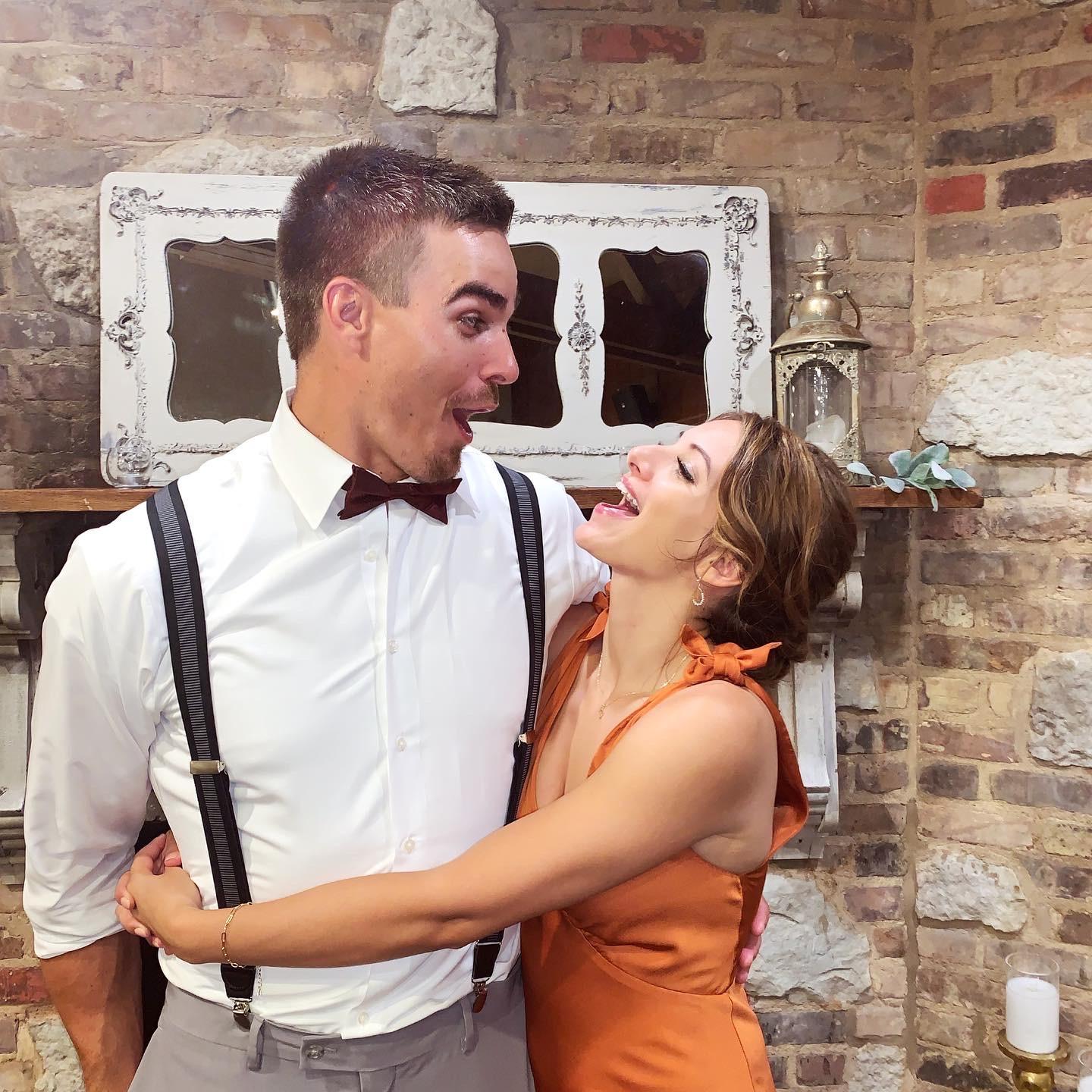 My forever wedding date and dance partner. Taken at my brother's wedding last year