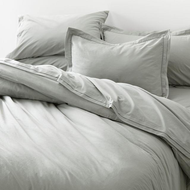 Mellow Sterling Organic Cotton King Duvet Cover