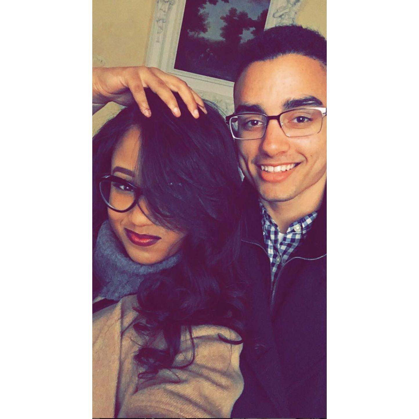 A quick selfie from Déja and Kevin's first museum date at MoMA (Museum of Modern Art) in New York City—a date that sparked their shared love for museum adventures.