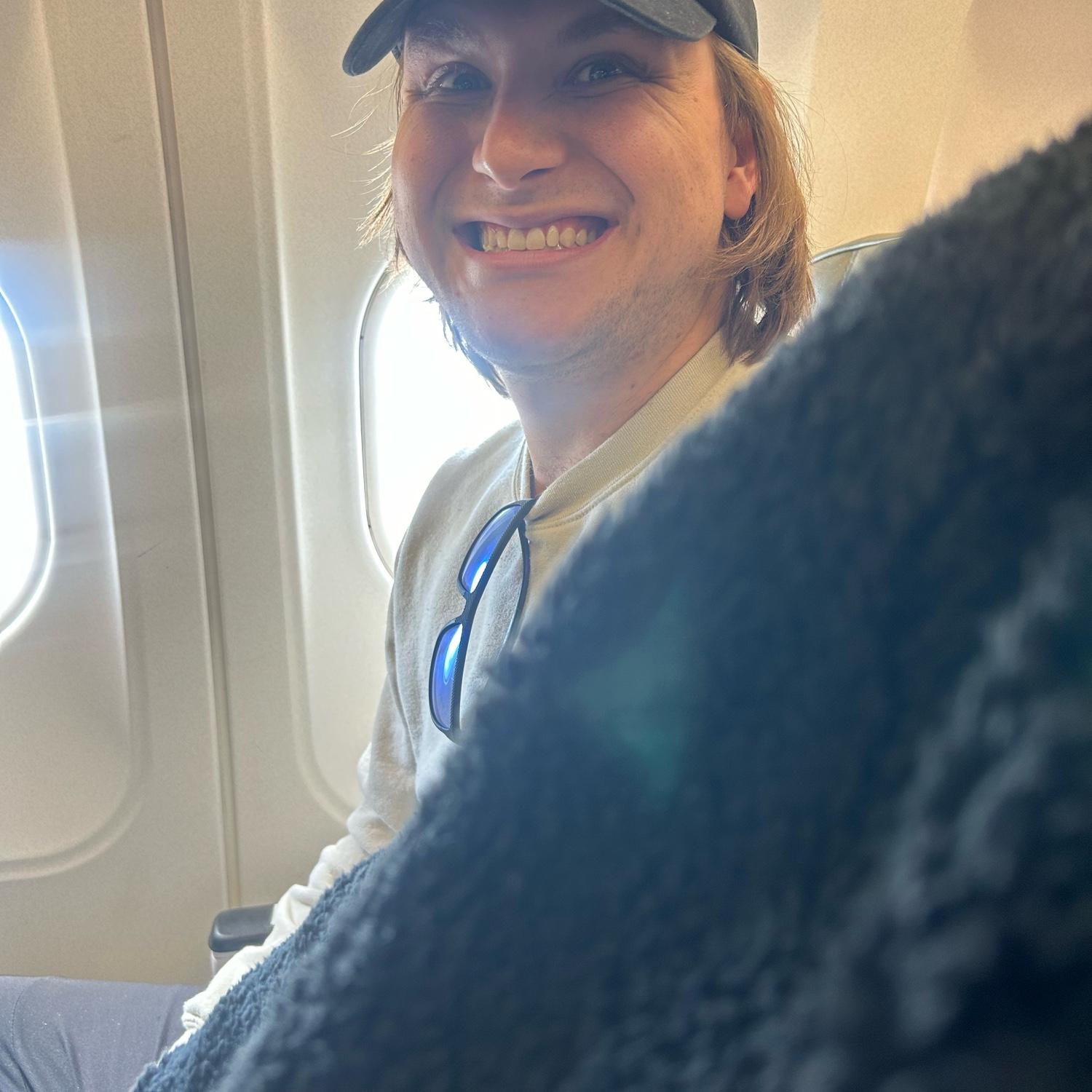 Mike's first flight!