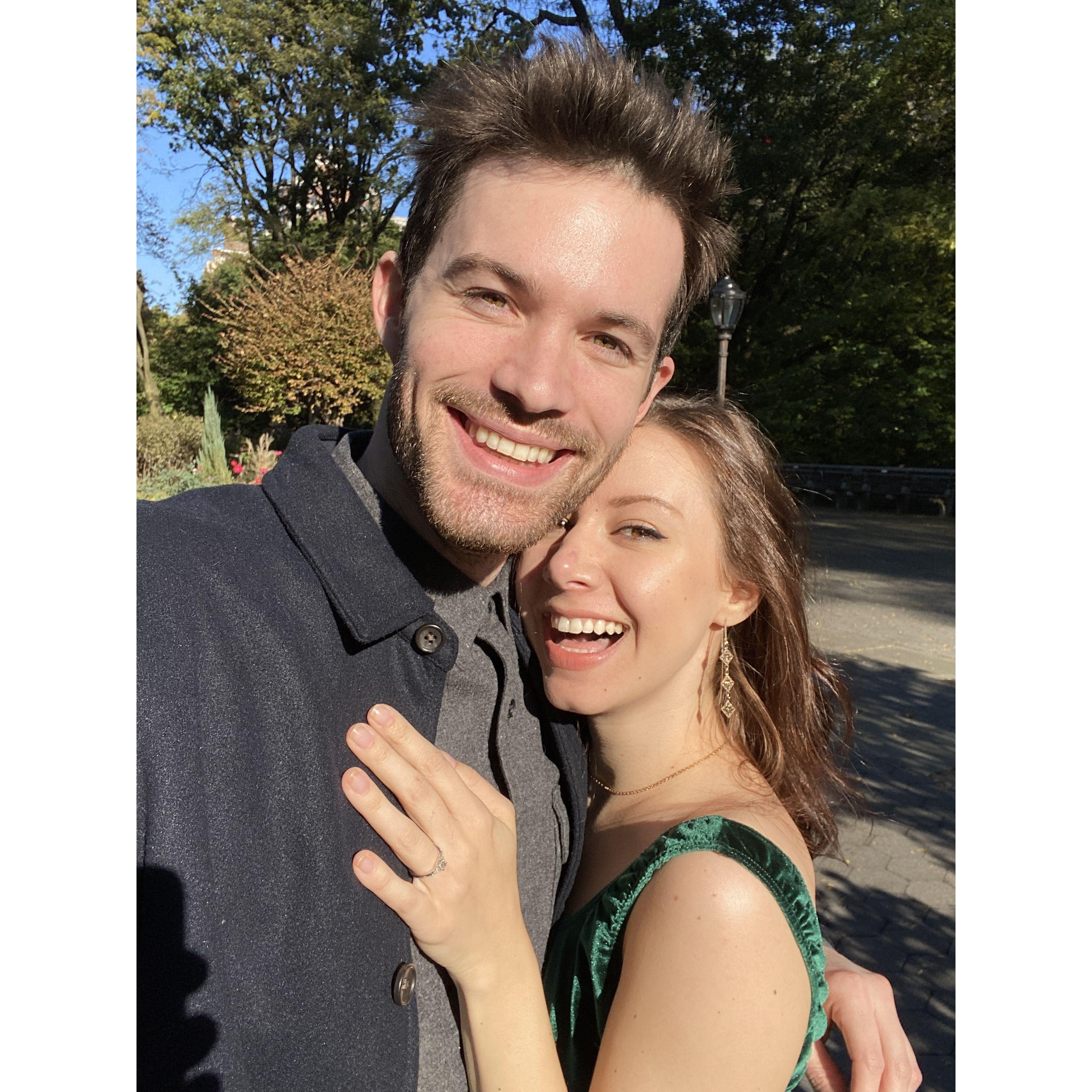 Right after we got engaged! 2021