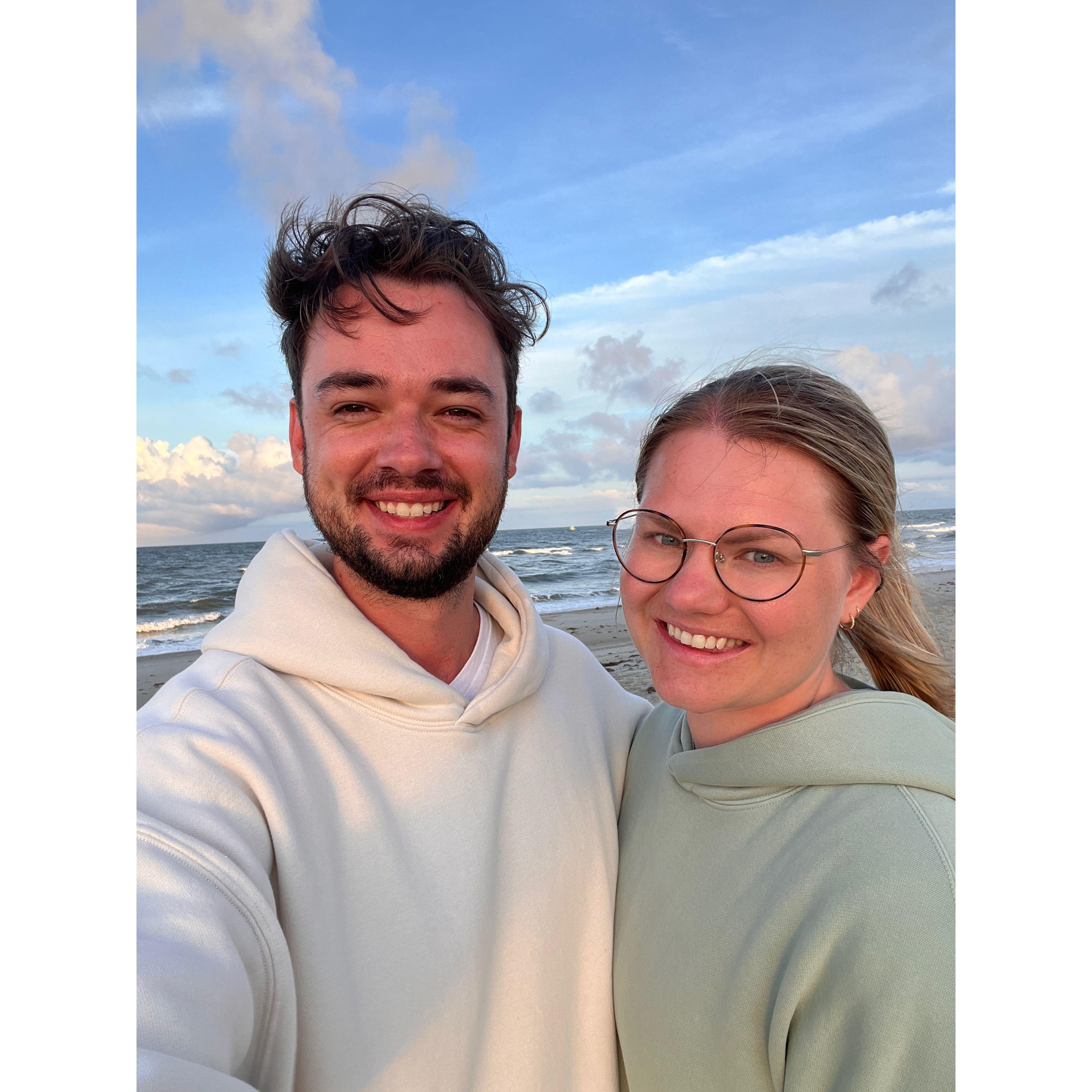 Sunset on the beach