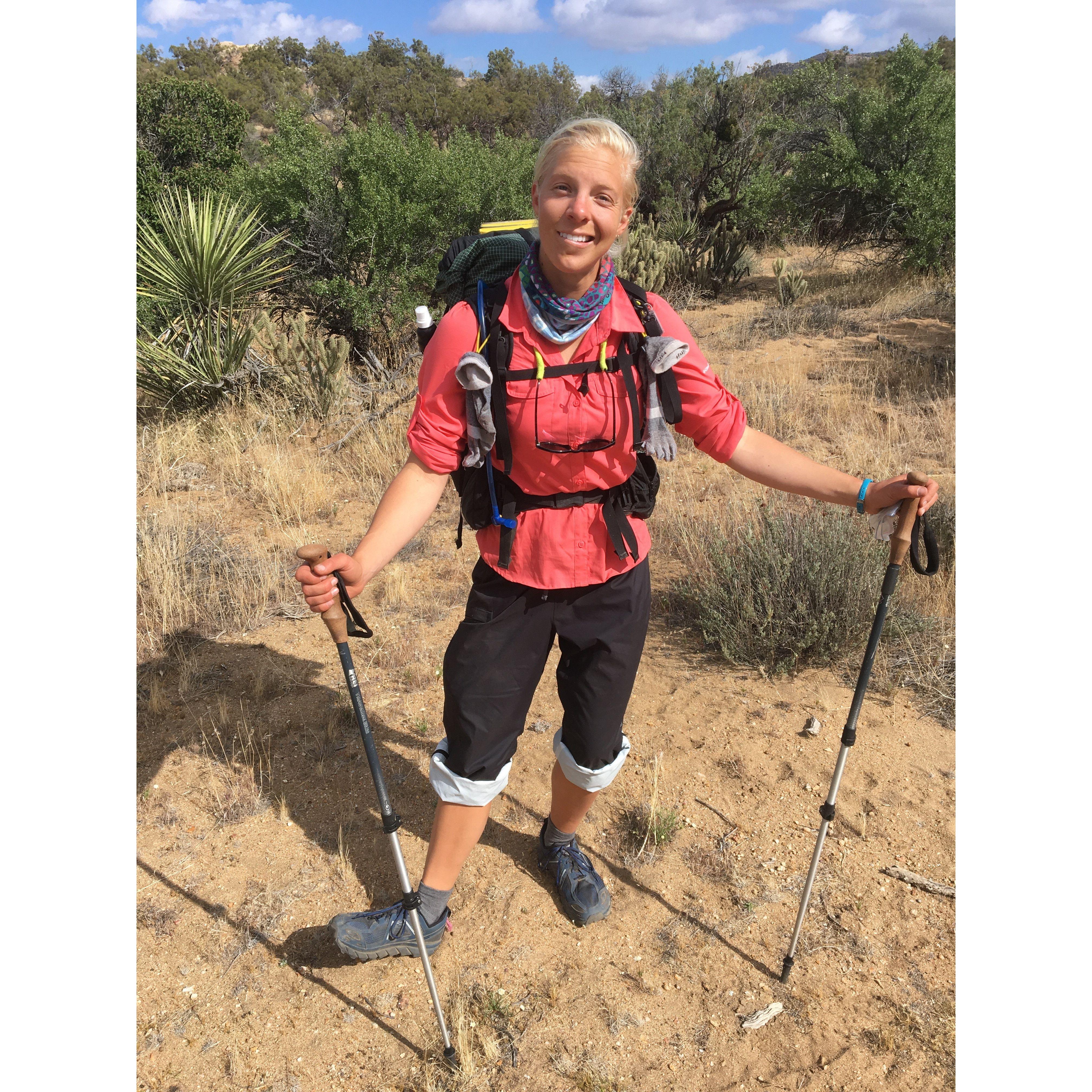 Becca's unique trail fashion sense