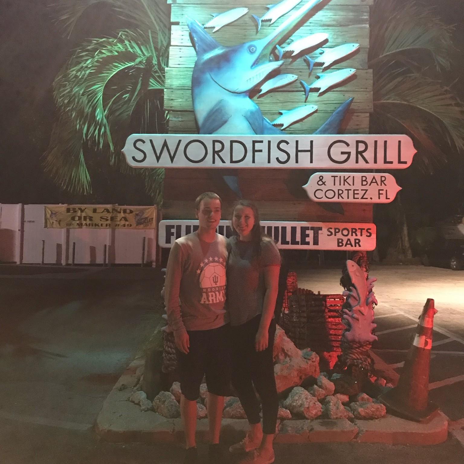 Outside the same restaurant in Florida