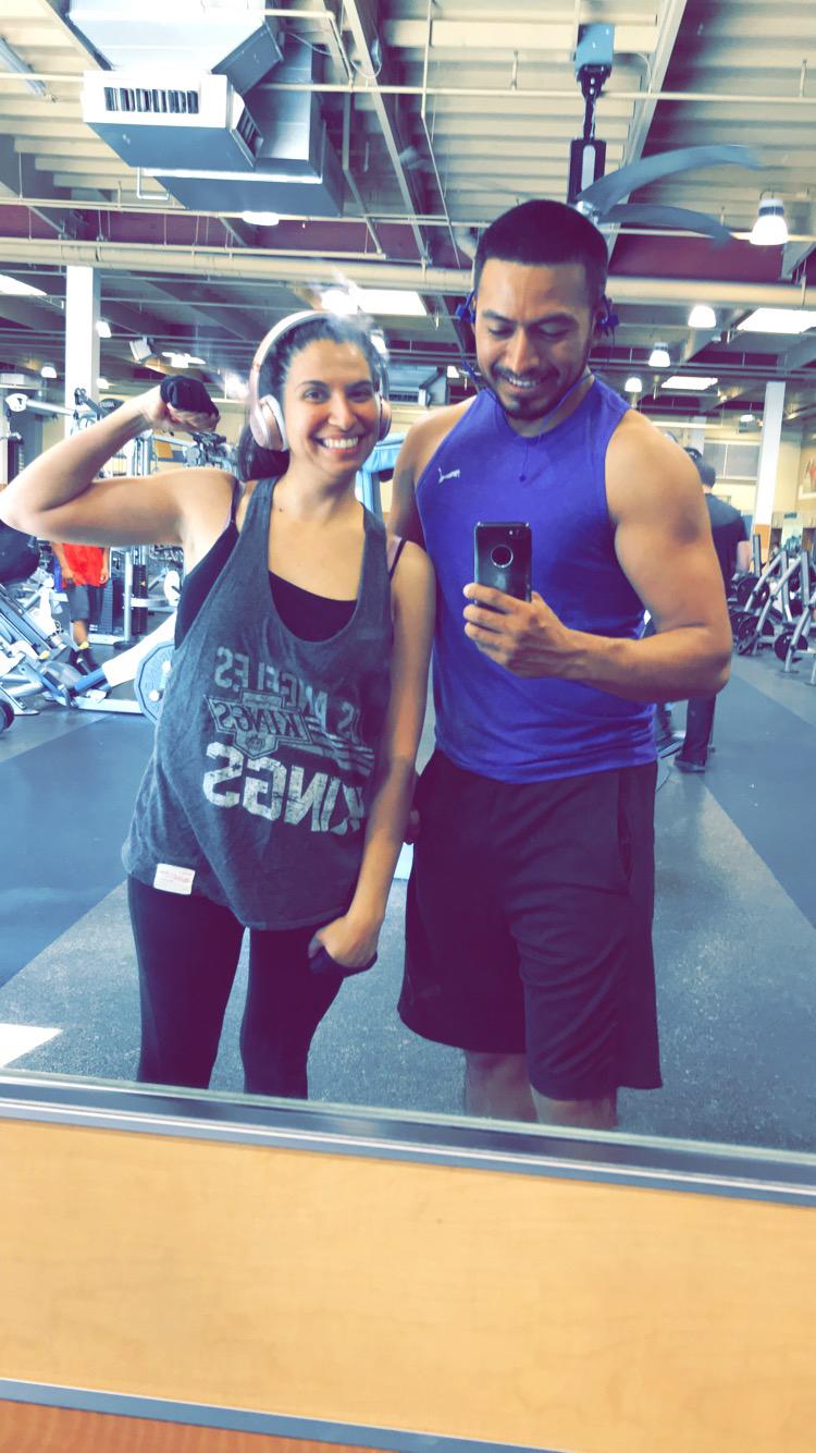 Clearly it was arm day for us (approx. 2019)