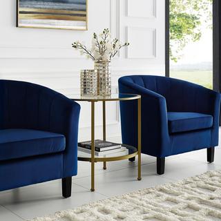 Aimee Glass Side Table