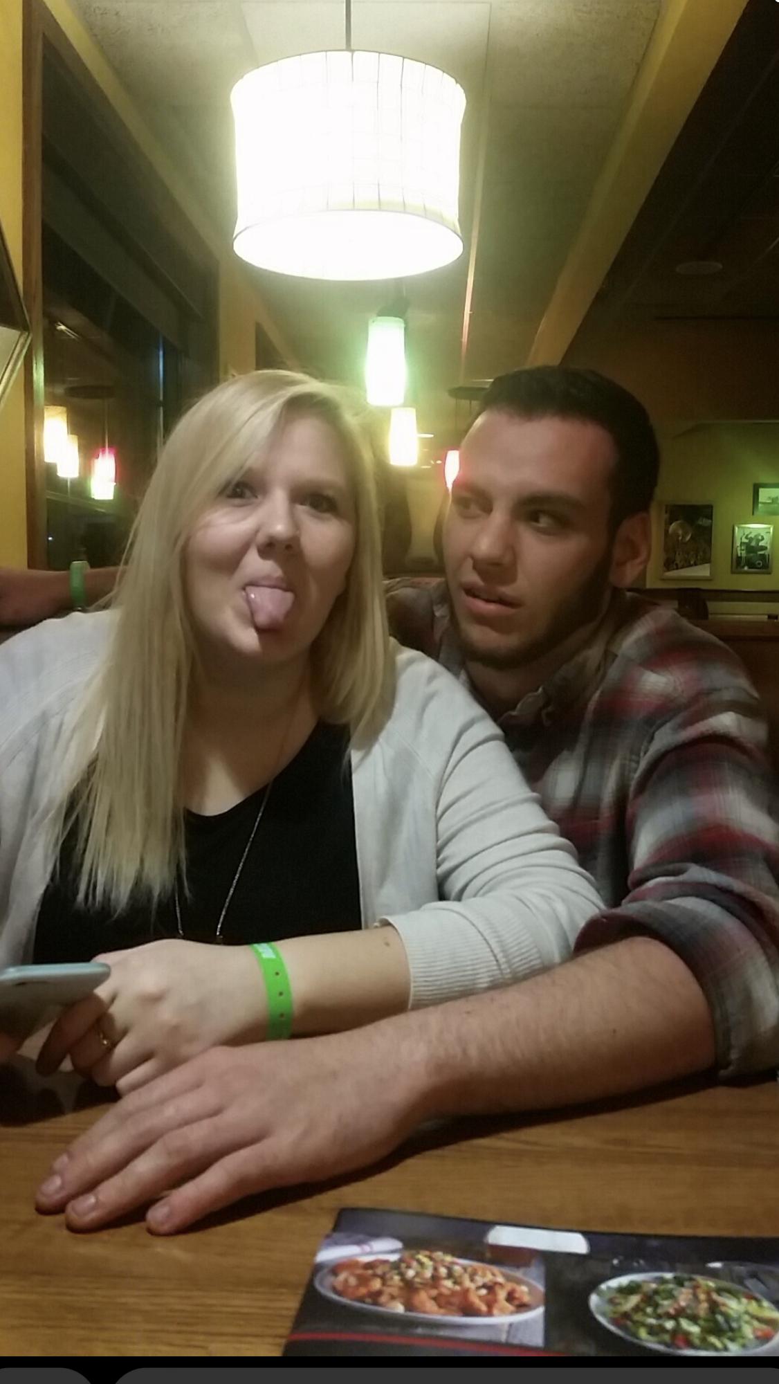 Our first photo as a couple ❤️ it can only get better from here!