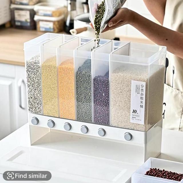 Moisture-proof grain dispenser with lid