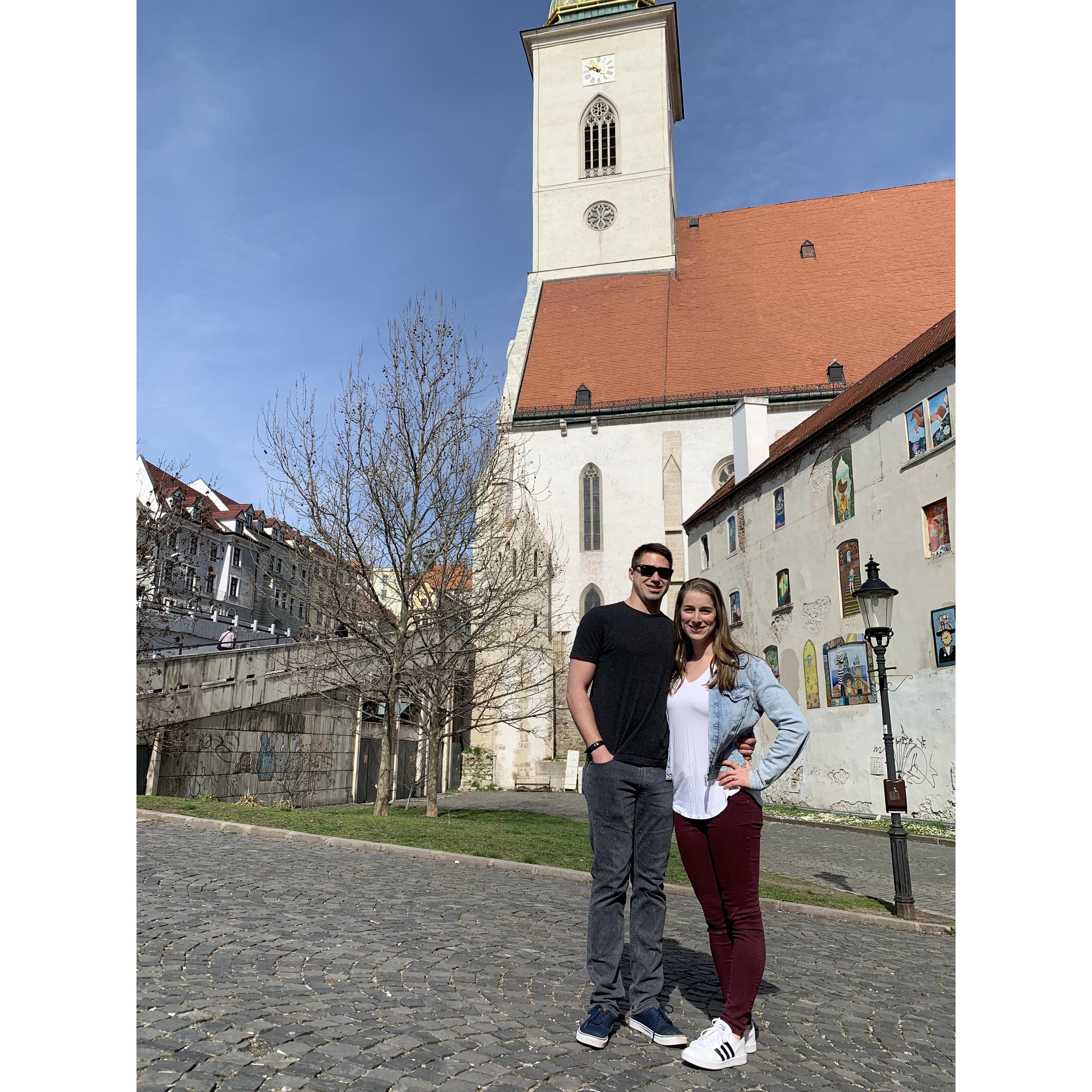 Wandering the streets in Bratislava, Slovakia
