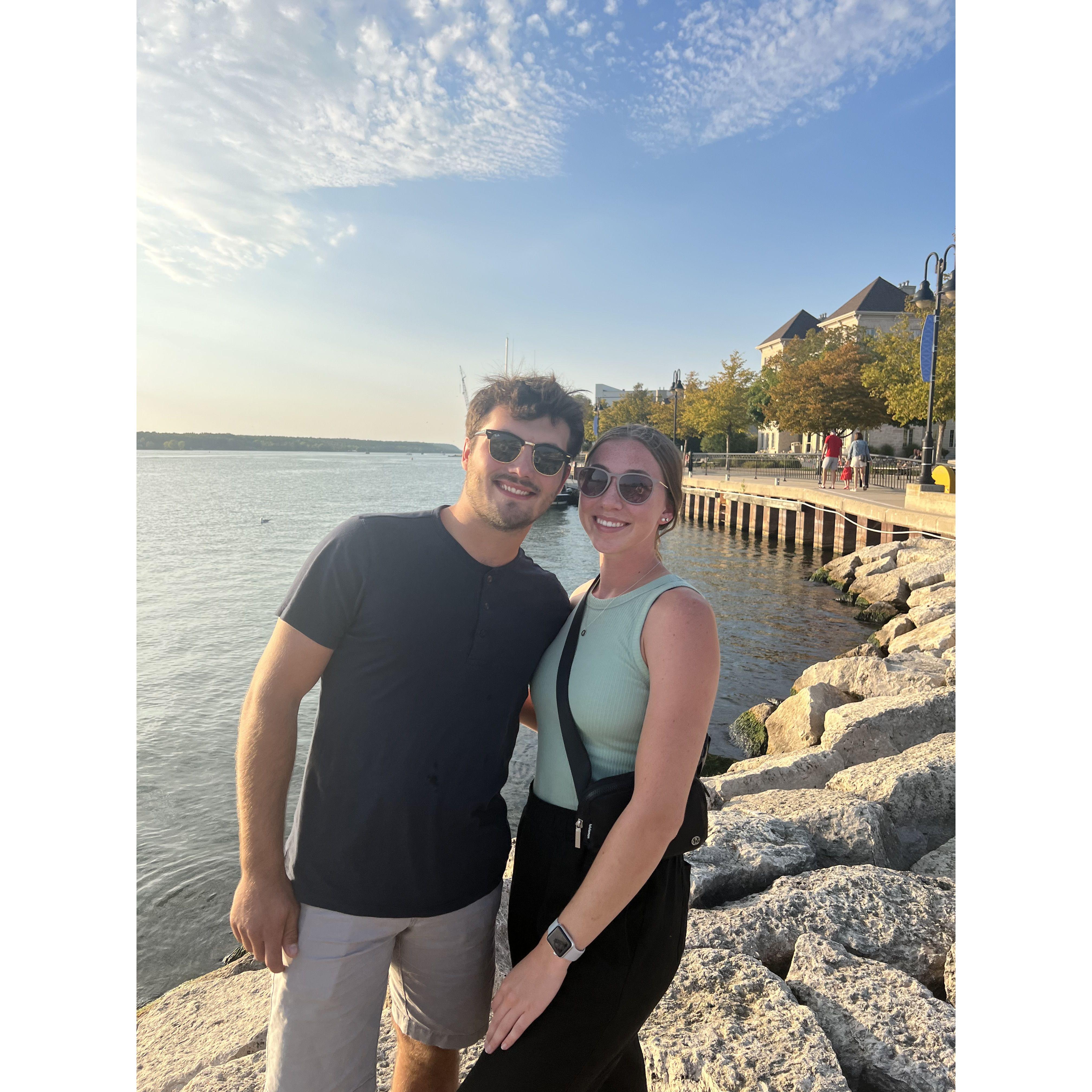 Our 4 year anniversary trip to Door County! Emett planned the trip and his friend, Brady, flew us out there.