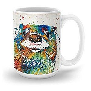 Society6 Otter Art - Ottertude - By Sharon Cummings Mug 15 oz