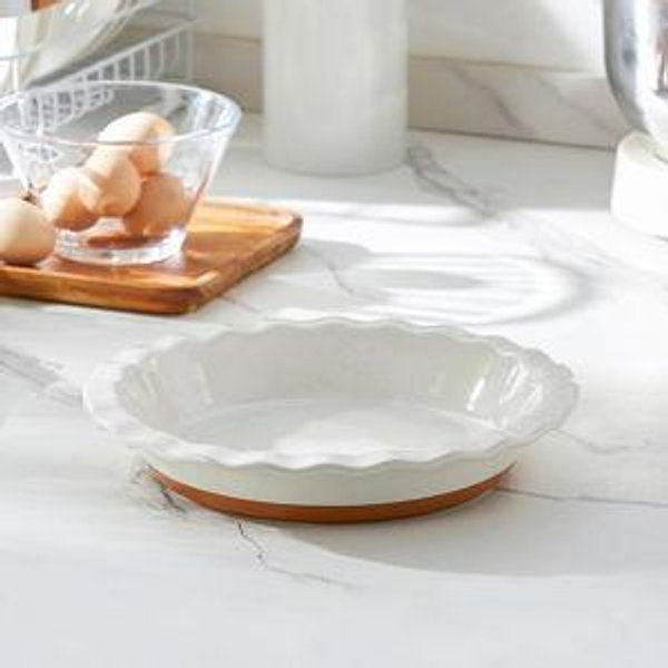 MALACASA Ceramic Pie Pan for Baking - 9 Inch