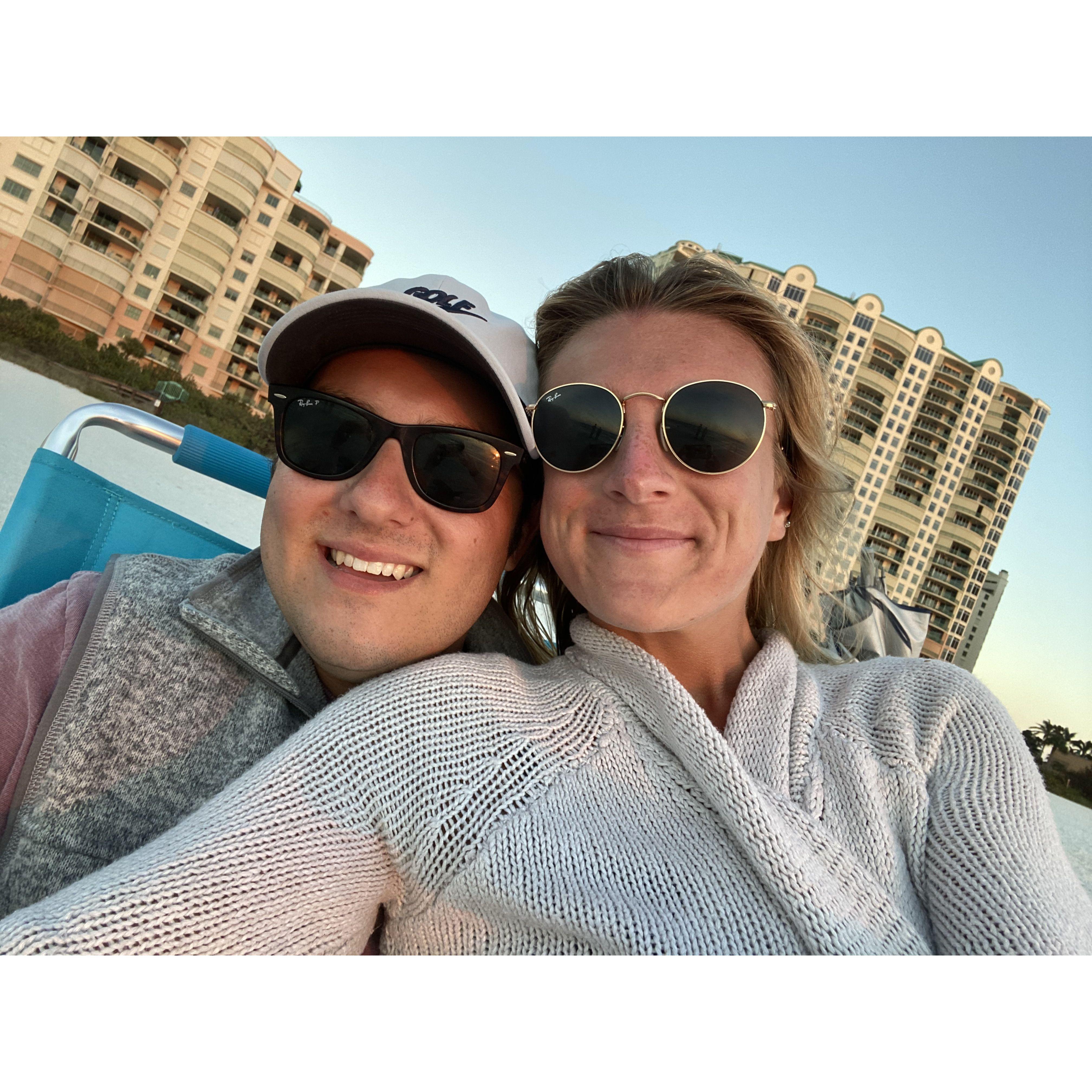 First time visiting Brian's family's place in Marco Island, 2020.