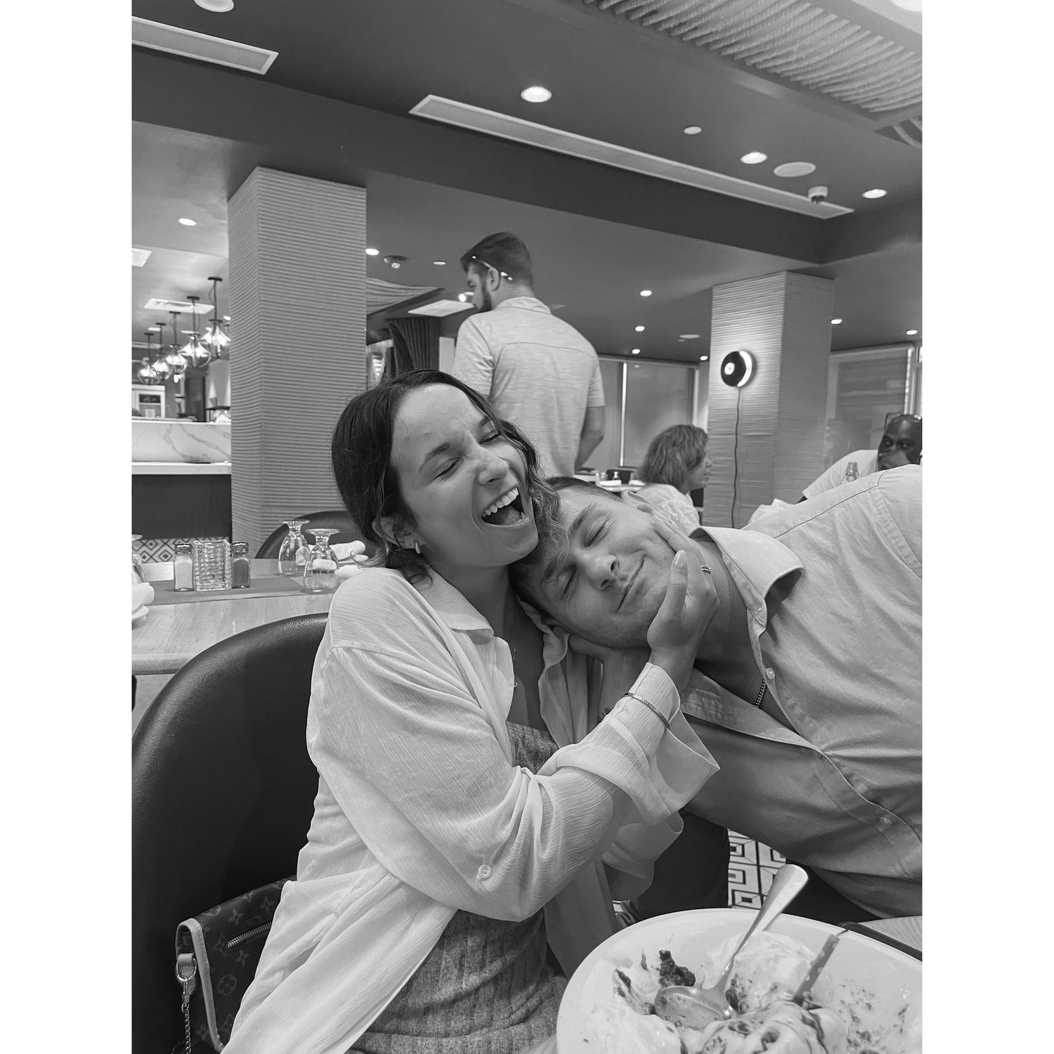 Forever each others dinner date! Fun fact Kat got a flat tire coming to dinner this night.