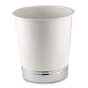 InterDesign - York White Wastebasket