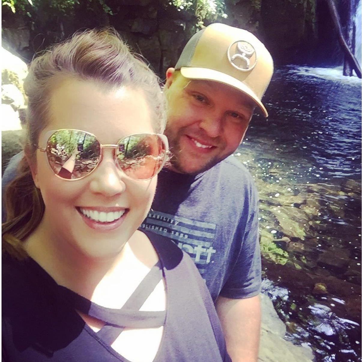 Our first trip together - We went to the Coast for Bo's birthday and stopped at Sweet Creek Falls to hike.