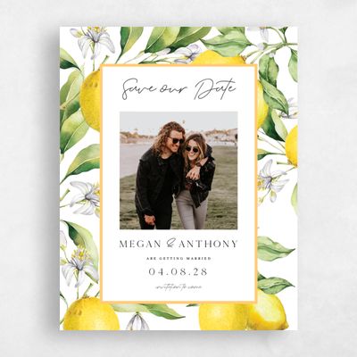 White Photo Wedding Save the Date - Praga Photo
