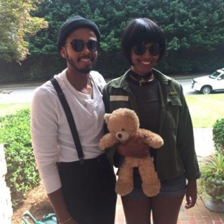 Our first comic-con together (dressed as "Leon the Professional" protagonists!)