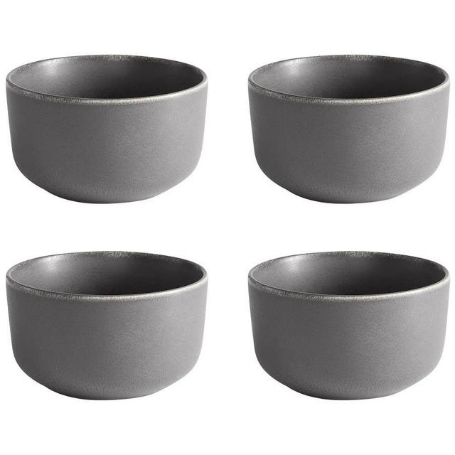 Mason Stoneware Berry Bowls, Set of 4 - Charcoal