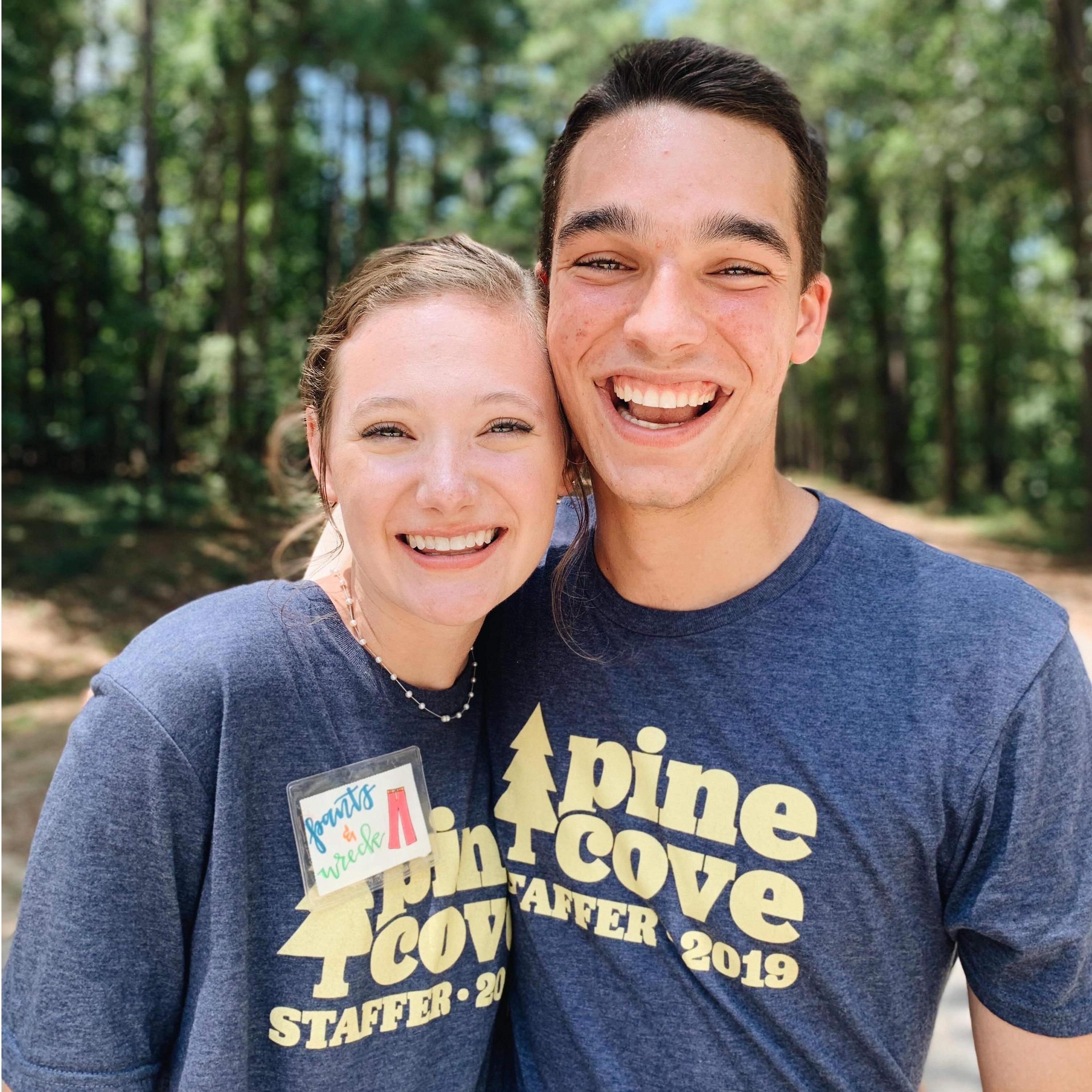 Summer 2019: We both worked at Pine Cove!