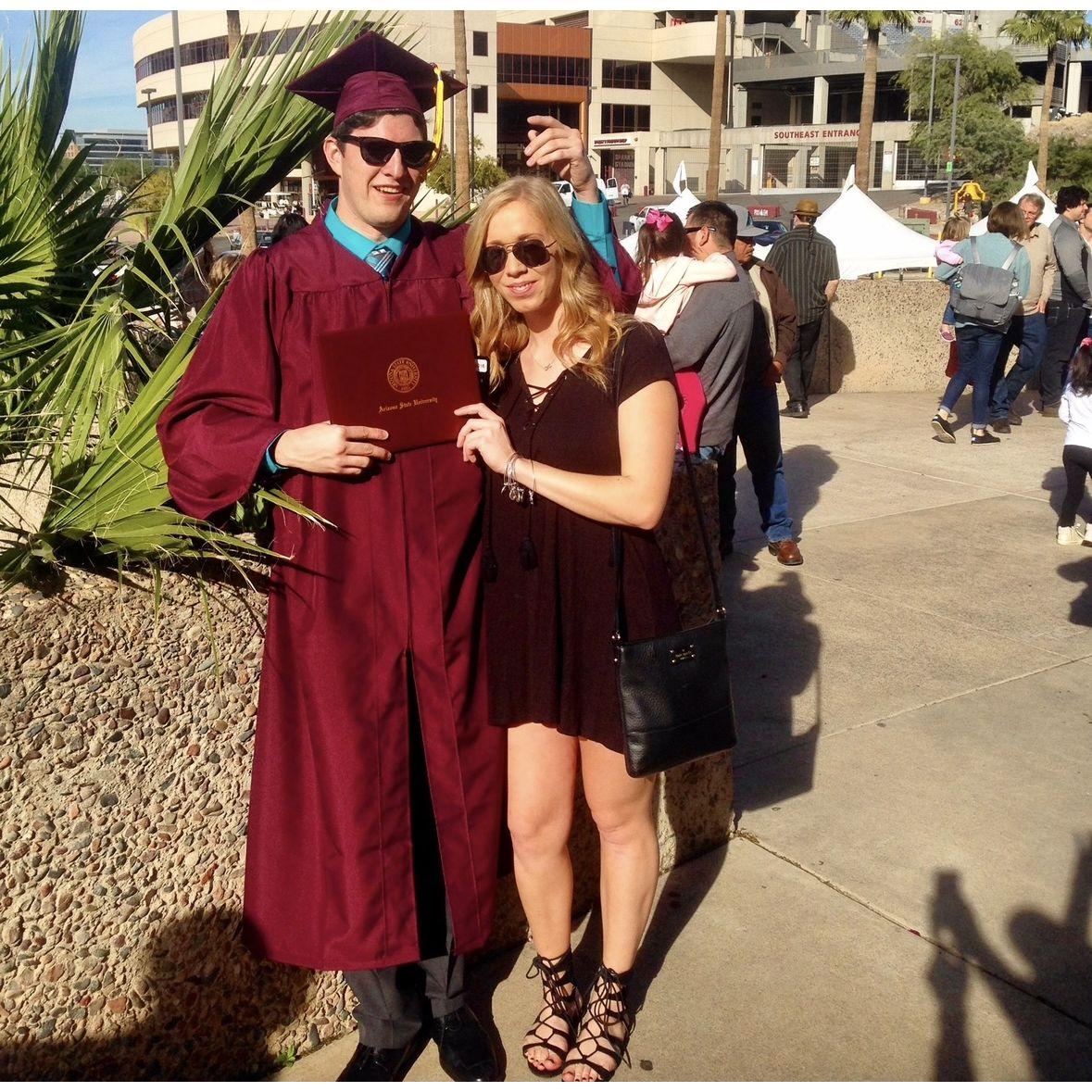 Beau's ASU graduation Fall 2016