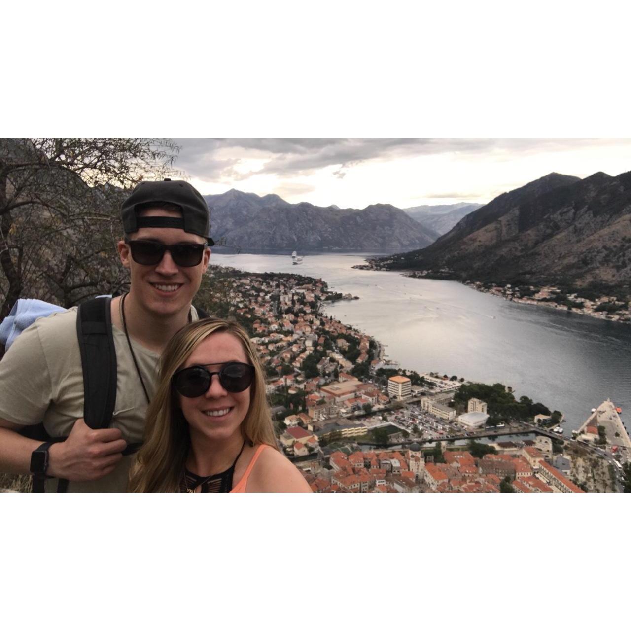 2017 - Partway up a hike in Kotor, Montenegro
