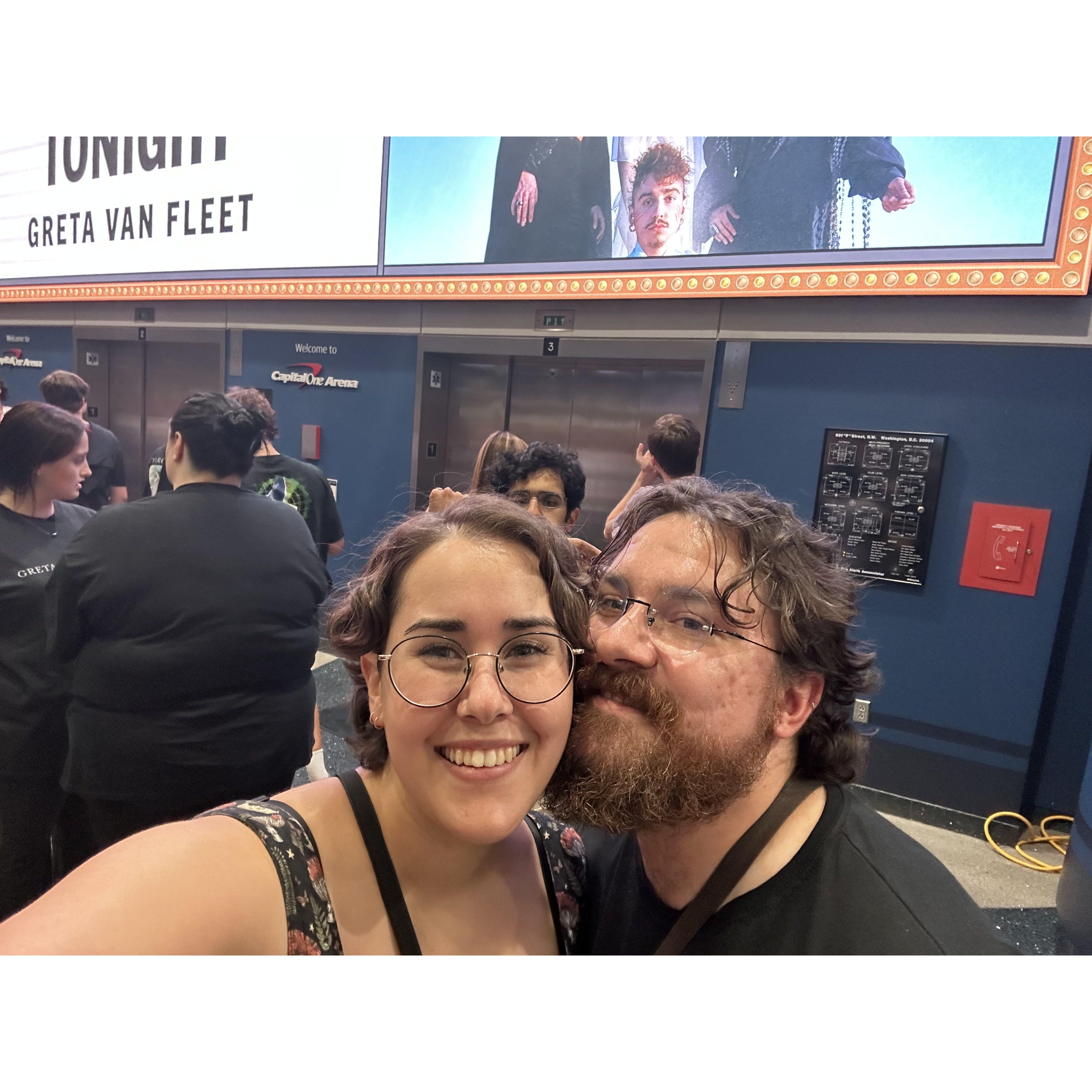 Greta Van Fleet concert- where I proposed to Aaron <3