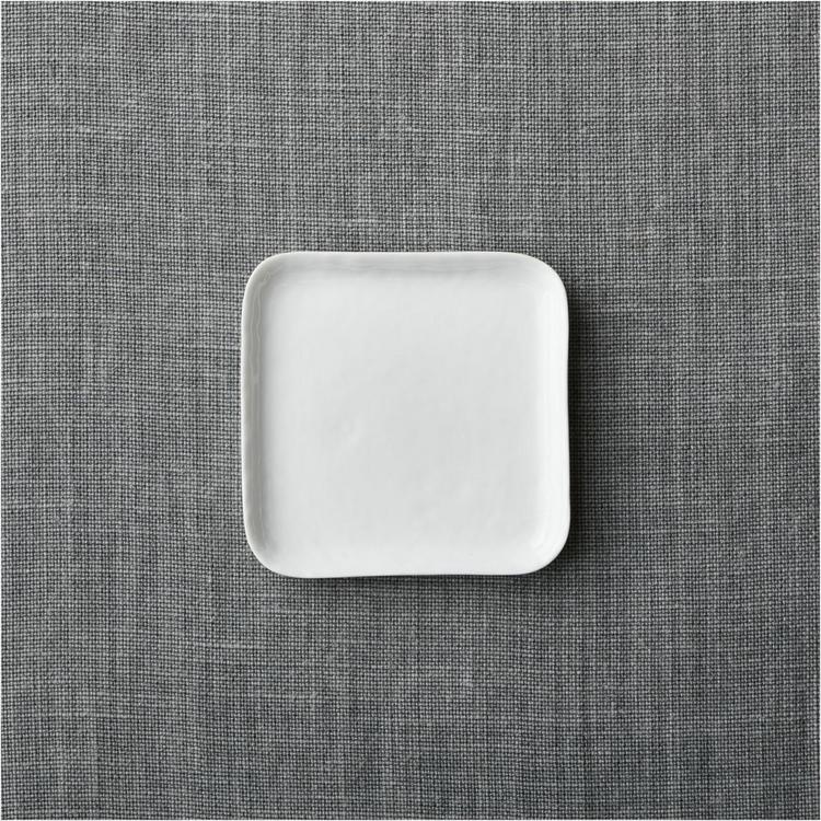 White square appetizer outlet plates